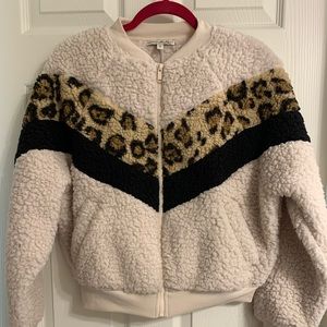 Express fuzzy sweater